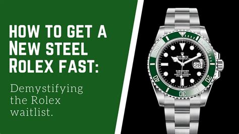 rolex starbucks wartezeit|steel Rolex wait list.